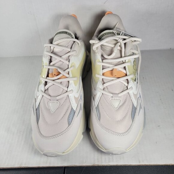 Lacoste Men Neo Tech Chunky Sneakers Beige & Green Trim Athletic Shoes Size 9 - Picture 2 of 7